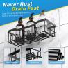 Buy cheap No Drilling Large Capacity Rustproof Stainless Steel Bathroom Organizer Bathroom Shower Shelves for Inside Shower Rack from wholesalers