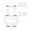 Buy cheap Glass Thickness 5mm Industrial Pipe Fittings PVC Glass Holder Rail from wholesalers