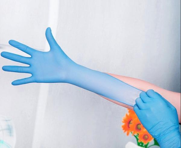 Buy cheap 4 Mil Disposable Examination Nitrile Gloves Powder Free For Laboratory from wholesalers