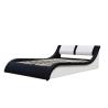 Buy cheap Air Lift Contemporary Velvet Upholstered Bed Faux Leather Curved PU Headboard from wholesalers