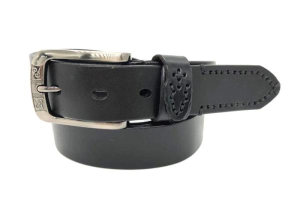 Buy cheap 1.4 Inch Width Mens Leather Dress Belt With Customized Logo Unique Buckle from wholesalers