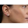 Buy cheap Evil Eye Stainless Steel Gold Earrings Niche Luxury Fashion Blue Eye Earrings from wholesalers