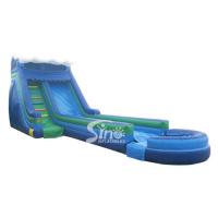 Buy cheap 13 mts long outdoor kids parties inflatable wavy water slide for summer water product