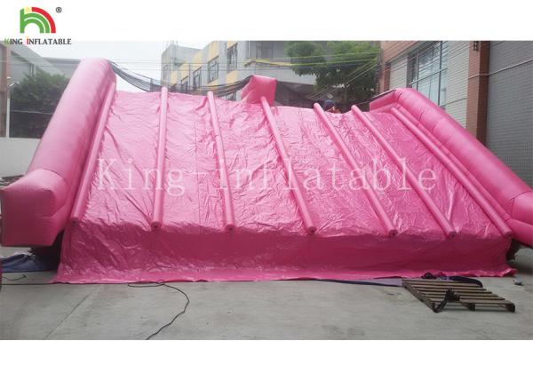 Buy cheap Garden 0.55 Mm PVC PVC Tarpaulin Inflatable Water Slide For Kids Pink Color Customized from wholesalers