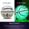 Buy cheap Glowing Reflective Basketball Size Number 7 Luminous Leather Basketball Glow In The Dark from wholesalers