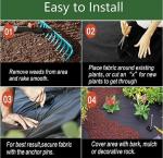 PP ground cover,weed barrier Fabrics, weed mat in strawberry garden, Agricultura