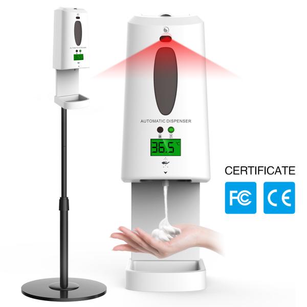 Buy cheap LCD 1300ml Forehead Thermometer Hand Sanitizer Refillable from wholesalers