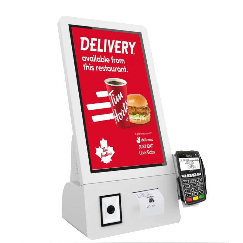 21.5 Inch Touch Screen POS Terminal , Desktop Countertop Self Service Payment Kiosk