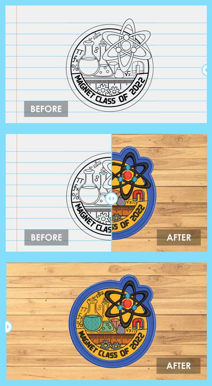 DIY Poker Face Iron On Embroidered Patches For Garments Bedding