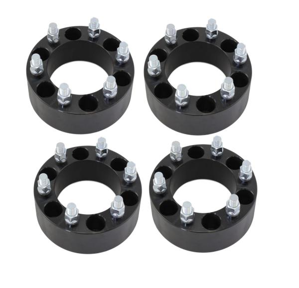 2" Black Wheel Spacers Adapters 6x5.5 6x139.7 for Chevy Silverado 1500 Tahoe