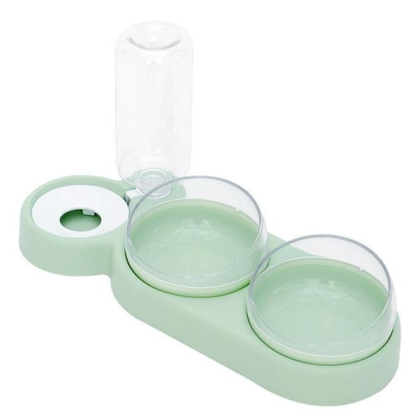 Buy cheap 500ml Plastic Automatic Pet Feeder Bowl Raised Stand Double Bowl Pet Feeder from wholesalers