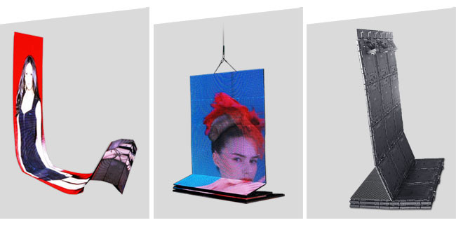 Shop Window High Definition LED Display RGB , LED Stage Curtain Screen 6000 Nits Brightness