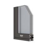 35dB Sound Insulation Aluminum Alloy Broken Bridge Window for Villa French Glass