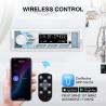 Buy cheap Single DIN Bluetooth Marine Stereo AM FM CD MP3 Stereo Receiver White Cover Waterproof Rated Off Road White Speakers from wholesalers