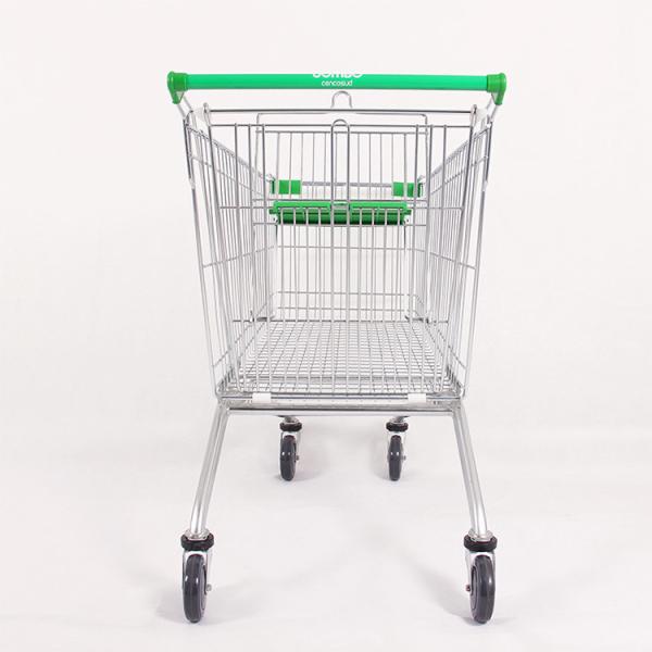 Buy cheap Foldable Handle Supermarket Metal Trolley Cart Size 60L-240L from wholesalers