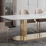 2.6x1.2m Contemporary Luxury Dining Table Nordic Esstisch Marmor