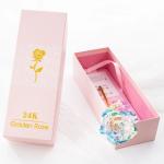 Wholesale Goild Foil Roses Long Stem Galaxy Roses In Gift Boxes 24k Gold Plated