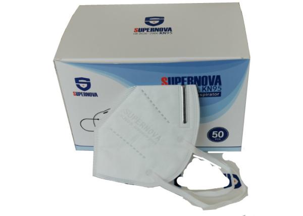 Buy cheap FFP2 5 Ply Filtration NIOSH KN95 Respirator Mask Earloop Pleated Antibacterial from wholesalers