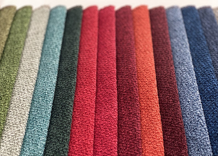 Breathable Chenille Sofa Fabric , Polyester Textured Chenille Upholstery Fabric