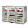 Buy cheap 330L Three Doors Back Bar Cooler Auto Defrost Type With Easy Cleaning Gasket,Stainless Steel and 85/90mm Height from wholesalers