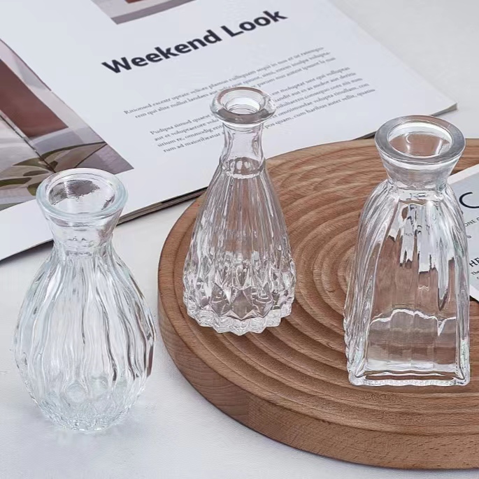 Healthy Lead-free Glass Clear Creative Unique 8oz 14oz Candle Jars with Lids Manufacture