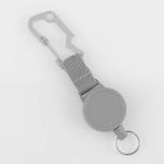 Deyi Badge Reel Metal Carabiner Key Ring for Fishing Cycling Hiking Outdoors