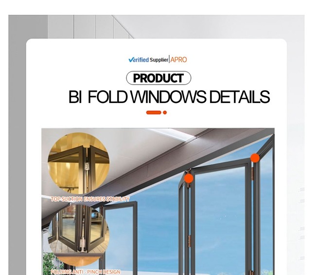 Folding vertical window,aluminum balcony folding window,aluminum kitchen folding window,aluminum bi fold window
