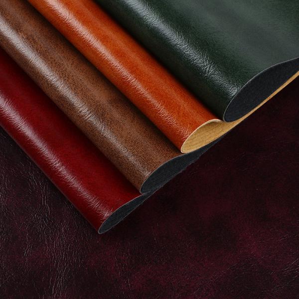 Buy cheap Oil Wax Embossed PU Shoe Leather Faux Brushed Texture Eco Friendly from wholesalers