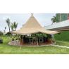 Buy cheap High Quality Canvas Outdoor Large Tipi Tent For Glamping 20-120 People from wholesalers