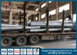Customized Tubular Steel Pole / Octagonal Street Light Pole NEA Standard