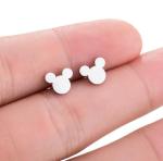 New Fashion Cute Mickey Earrings Black Children Kids Jewelry Cartoon Mouse