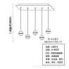 Buy cheap Modern LED Ceiling Long Chandelier Lighting Bubble Crystal Pendant Lamp(WH-NC-80) from wholesalers