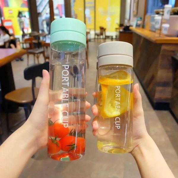 Food Grade High Temperature Resistance Leakproof Frosted Plastic Water Bottle