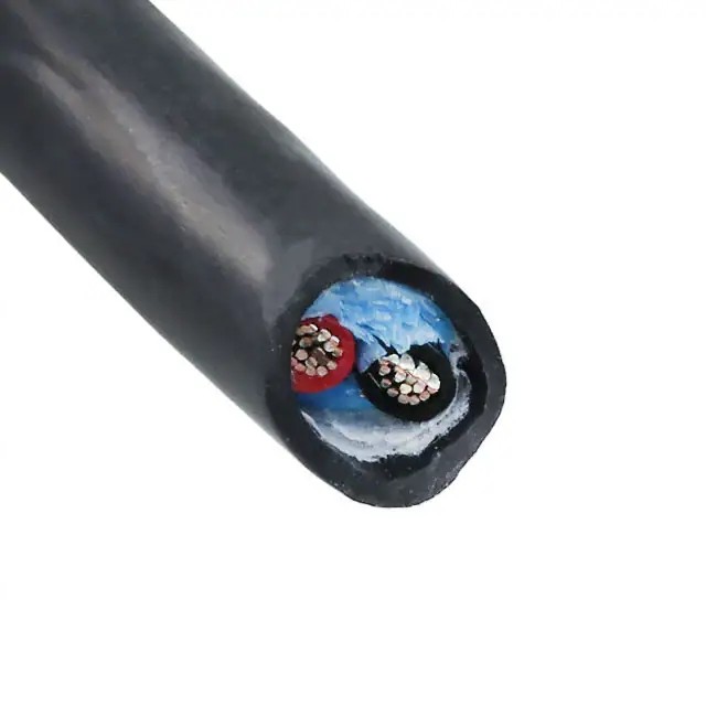 25062 Bk199 Alpha Wire Cable 2cond 18awg Black Feet