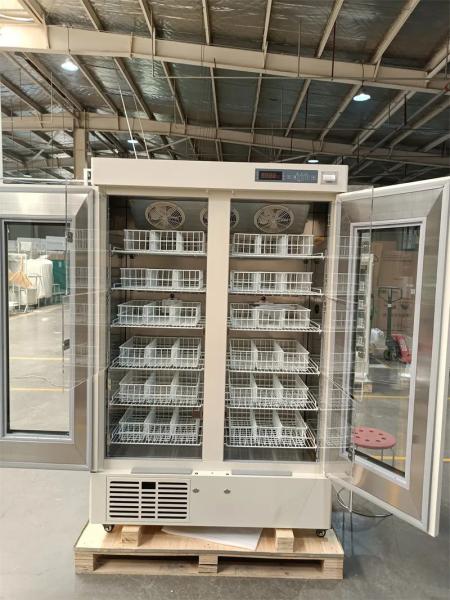 Buy cheap Biomedical Blood Bank Freezer 658L Large Capacity With Double Foaming Glass Door from wholesalers