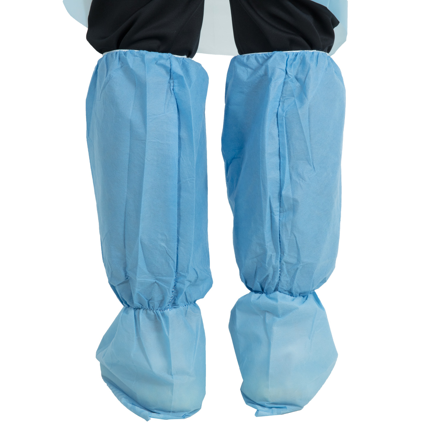 Ce OEM Blue White Disposable Shoe Covers Blue Shoe Guys Premium Disposable Boot & Shoe Covers