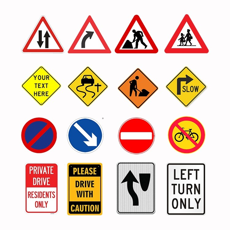 Reflective Sticker Aluminum Custom School Zone Signs Customized Thickness Shape