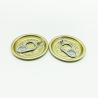 Buy cheap Small diameter Easy Open ends, gold white grey color customized thickness, for canned food packing yellow peach from wholesalers