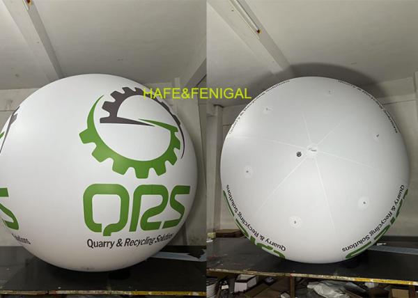 Buy cheap 2M 6.5ft PVC Ads Balloon With Green Logo Printing For Trade Shows Branding Promotions from wholesalers