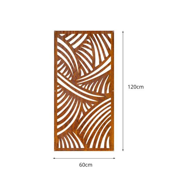 Buy cheap Weathering Steel Outdoor Metal Screen Divider Laser Cut For Decoration from wholesalers