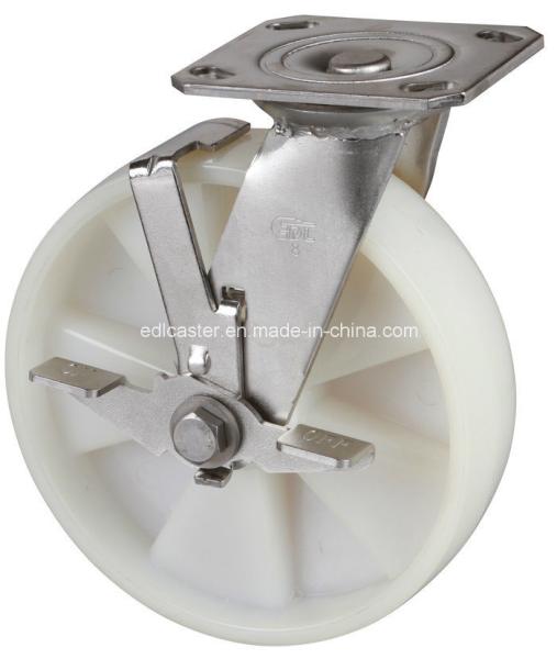 Buy cheap 290kg Maximum Load Stainless 8" Plate Brake Tpa Caster S7128-25 with Plastic Bearing from wholesalers