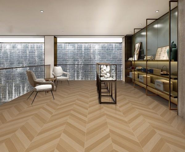 Buy cheap Fishbone 600x1200mm Decorative Tiles Vintage Tiles And Indoor Wall Wood Look Porcelain Tile For Hotel from wholesalers