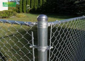 China Portable Low Carbon Steel Wire Diamond Chain Link Fence on sale