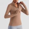 Buy cheap Oem Factory Manufacturer Custom Logo Stand Collar Half Zip Football Tracksuits Yoga Jogging Shirt from wholesalers