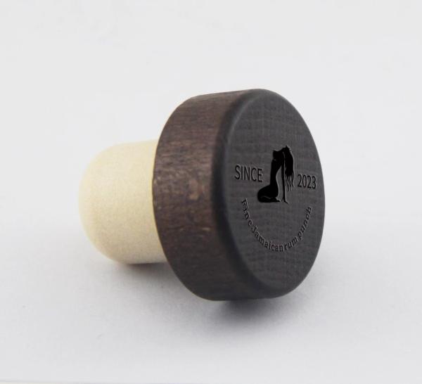 Buy cheap Engraved Logo Wood Bar Top Cork Synthetic Glass Bottle Stopper for Liquor and Cosmetics from wholesalers