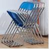 Buy cheap Custom Logo Clear Plastic Folding Chair for Garden Restaurant Cafe Wedding Banquet Even from wholesalers