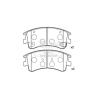 Buy cheap Ceramic Lexus Brake Pad Set OE Replacement Hardware Included F1284 , 04465-01284 from wholesalers