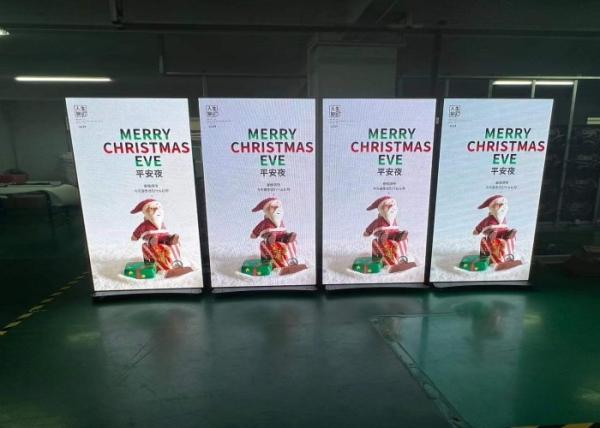 Buy cheap SMD2121 Free Standing Poster Display 1200nit Aluminum Cabinet For Shopping Mall from wholesalers
