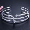 Buy cheap Round Bracelets & Bangles For Women Wedding Gift Gold Silver Plated CZ Rhinestone Bangles Jewelry Bracelets from wholesalers