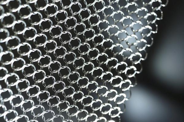 Buy cheap Mail Braided Metal Ring Stainless Steel Bead Chain Curtains Room Partition from wholesalers